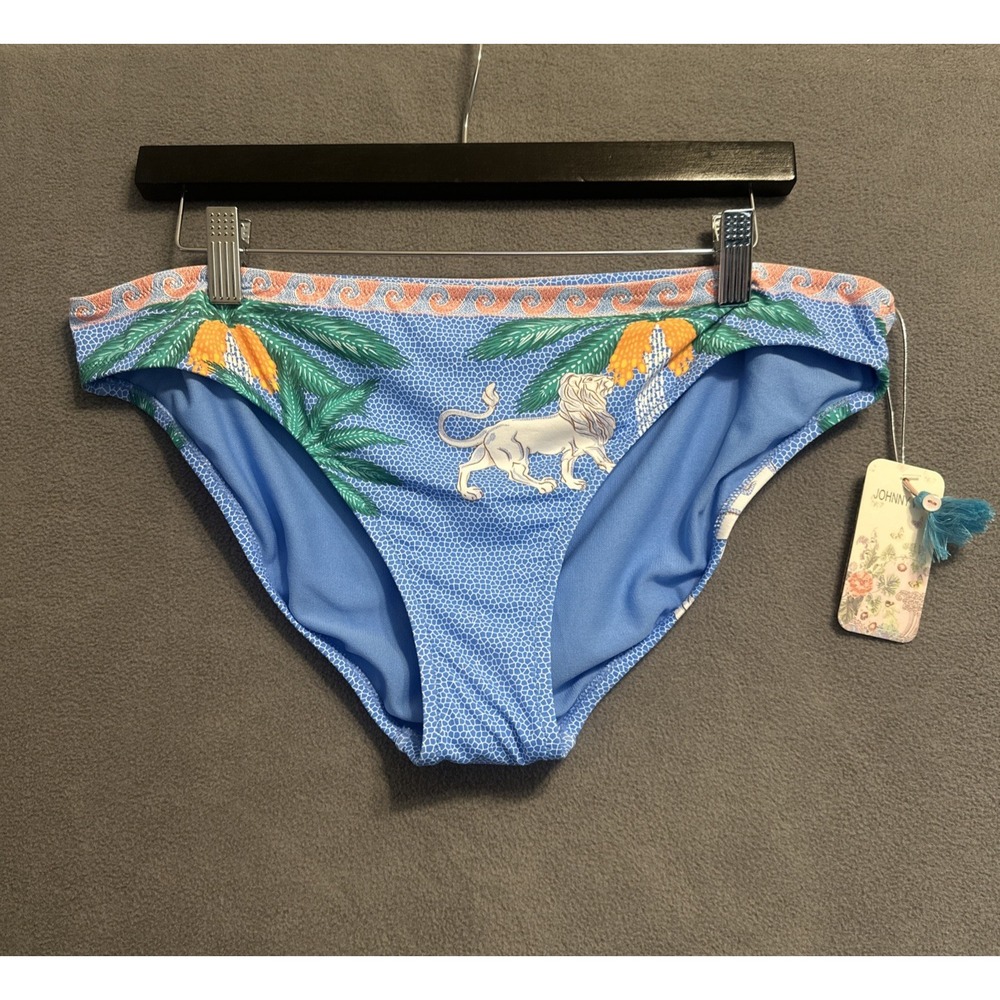Johnny Was Bikini Bottom Women XXL Blue Circe's Dream Hipster CSW3825-Y NWT